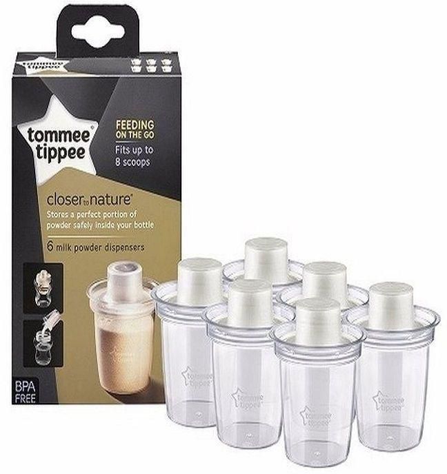 tommee tippee Closer To Nature Milk Dispensers - 6 Piece Set
