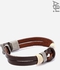 AGU Knot Leather Bracelet - Brown