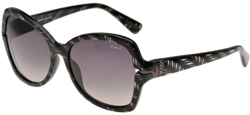 Lanvin Oval Women's Sunglasses - Black LANVIN SLN 594S 0WTN-56-17-135