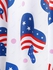 Plus Size Crisscross American Flag Patriotic A Line Sleeveless Dress - 1x | Us 14-16