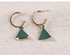 Triangle Shaped Dangle Earrings