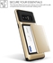 VRS Design Samsung Galaxy Note 8 Damda Glide Semi Auto Card Slider Wallet cover / case - Shine Gold