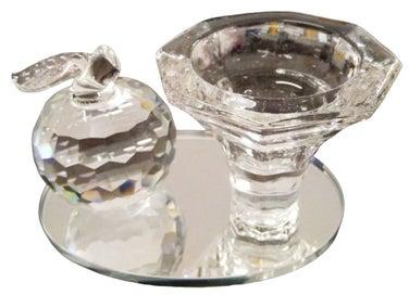 Crystal candle holder ( glass )