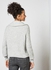 Zip-Through Sweater Light Grey Melange