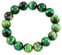 Genuine Green Tiger Eye Stretch Bracelet 12.00 X 12.00 MM with 6.50 INCH