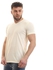 Izor Basic Solid Summer V-Neck T-Shirt - Off White