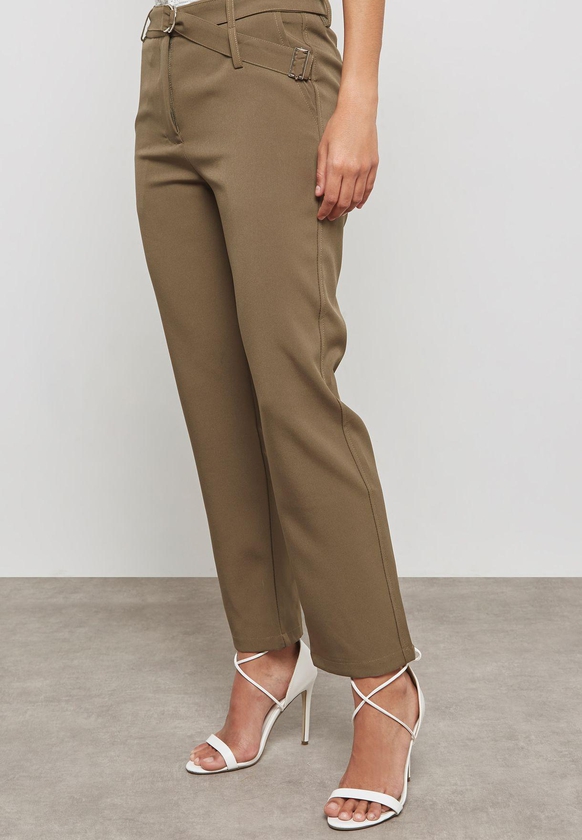 D-Ring Belted Pants