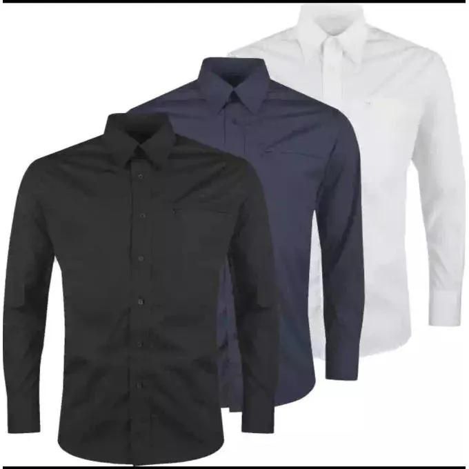 Fashion Three Set Official Shirts Navy Blue, Black White