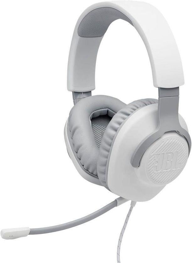 JBL JBL Quantum 100 Wired Over-Ear Gaming Headset With Microphone - White