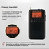 HRD-104 Portable AM/ FM Stereo Radio Pocket 2-Band Digital