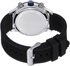 Stuhrling Original Concorso Silhouette Sport Men's Blue Dial Silicone Band Watch - 858R.01