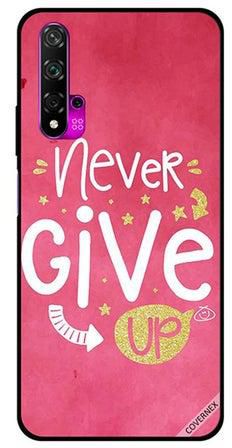 Protective Case Cover For Huawei Nova 5T Never Give Up Pink