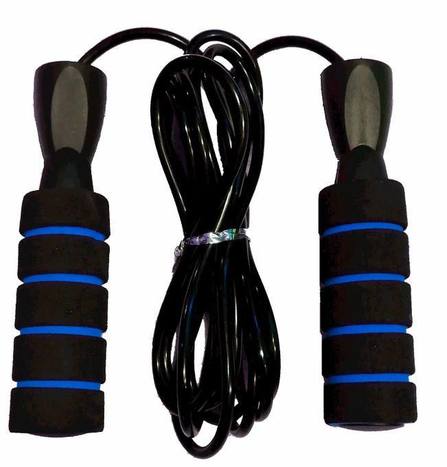 Fully Adjustable Jump Rope - Black/Blue
