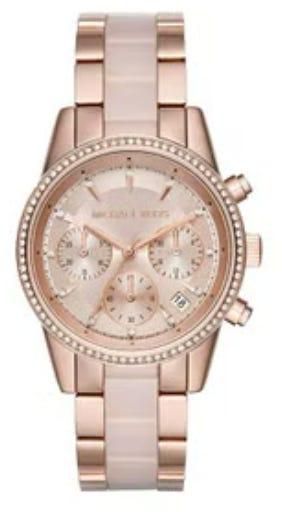 Get Michael Kors mk6307 Analog Casual Watch For Women, 37 mm, Stainless Steel Band - Gold with best offers | Raneen.com