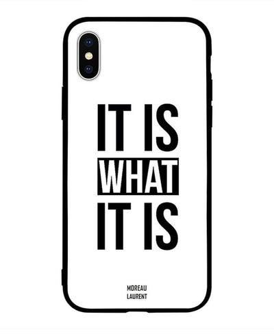 Skin Case Cover -for Apple iPhone X It Is What It Is It Is What It Is