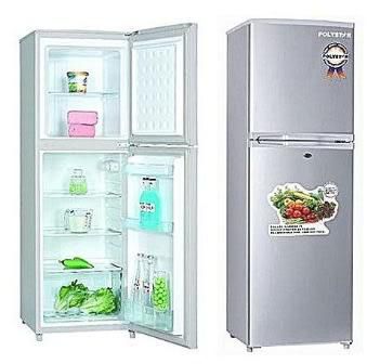 250L Double Door Refrigerator - Silver