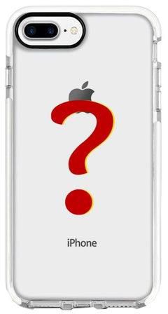 Impact Pro Series Question Printed Case Cover For Apple iPhone 7 Plus Clear/Red