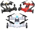Syma X9 2.4G 4CH 6Axis Fly & Drive RC Quadcopter Speed Switch with 3D Flips Drone Flying Car-White