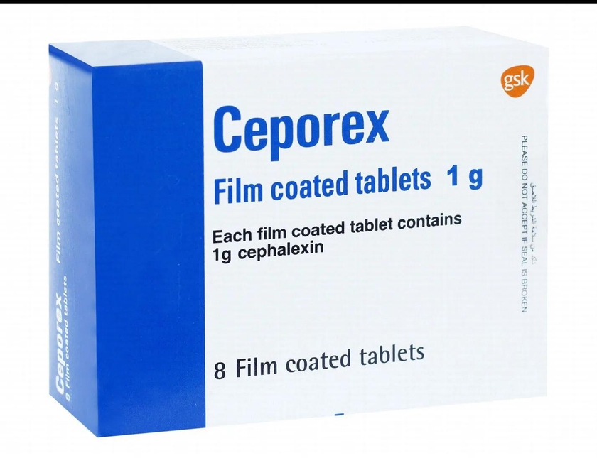 Ceporex | Antibiotic 1mg | 8 Tabs
