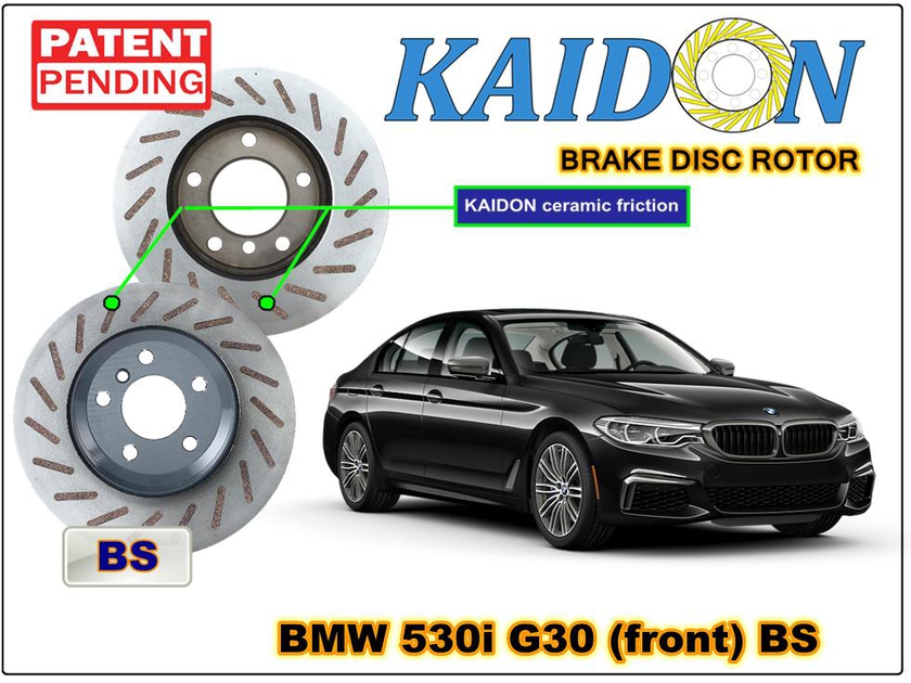 Kaidon-Brake BMW 530i G30 Disc Brake Rotor (Front) type "BS" spec