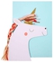 Meri Meri Unicorn with Coloured Braid Birthday Card with Envelope - Multicolour