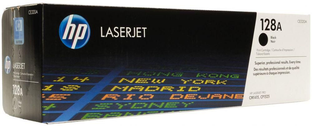Hp 128a Laserjet Toner Cartridge, Black [ce320a]