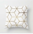 Modern Simple Geometric Pattern Cushion Cover White 45x45centimeter