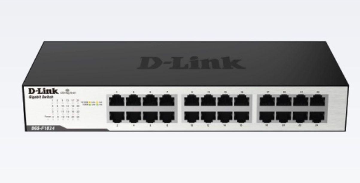 D-Link DGS-F1024 D-Link 24 Port 10/100/1000 Mbps Unmanaged Switch