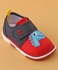 Cute Walk by Babyhug Casual Shoes With Velcro Closure & Dino Applique- Navy Blue & Red
