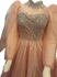 Long Sleeves Embroidered Evening Dress