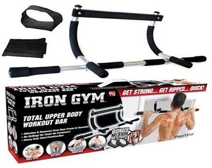 Get Toned and Strong - Quick! With Iron Gym - the total upper body workout bar that you can use anywhere