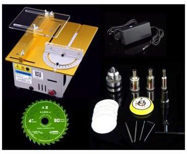 Mini Multifunctional Table Saw With Accessories Gold/Silver