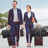 حقيبة ملابس سفر قابلة للتحويل، حقيبة دفل محمولة للرجال والنساء - حقيبة 2 في 1 معلقة للبدلات والعمل والسفر (اسود)