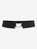 Plus Size Chain Panel Flower Lace Heart Buckle Belt Surplice T-shirt - M | Us 10