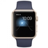 Apple Watch Gold Aluminum Case W/ Midnight Blue Sport Band 42mm AWT