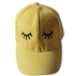 Eyelashes Cap For Sun - Fashion Design - Yellow