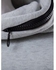 Kangaroo Pocket Zip Embellished Pullover Hoodie - Gray - M