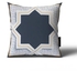 Rak2 Cushion Cover, White & Blue - KM-EG10-59
