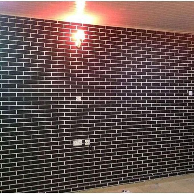 Tessuch 3D Bricks Wallpaper - Black And White