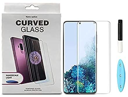 Original Samsung Galaxy S20 Plus Screen Protector [UV Tempered Glass] [Fingerprint compatible][No-Bubble][Scratch-Resistant] Full Coverage official Tempered Glass 9H HD clear in-Display