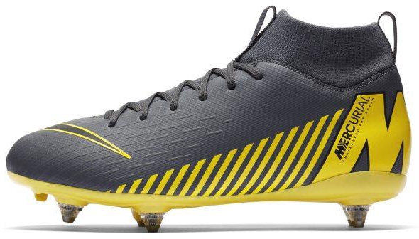 Nike Jr. Mercurial Superfly VI Academy Younger/Older Kids' SG-PRO Soft-Ground Football Boot - Grey