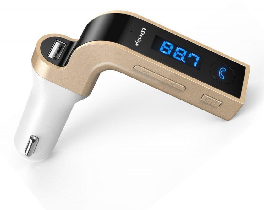 Bluetooth FM Transmitter, ELEGIANT Wireless In-Car FM Adapter Car Kit with USB Car Charging, Music Control and Hands-Free Calling for iPhone, Samsung [saf]