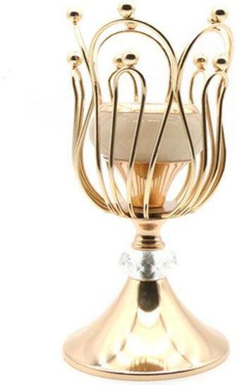 Candle Holder Gold 16x8cm