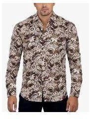 Dockland Floral Shirt - Coffee