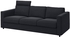 VIMLE 3-seat sofa - with headrest/Saxemara black-blue