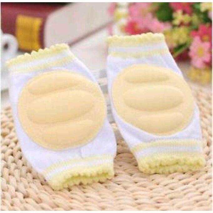 Infant Toddler Baby Knee Pad Crawling Safety Protector (A PAIR)-Yellow