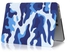 Camouflage Design Rubberized Hard Shell & Ozone Screen Guard for Macbook Pro RETINA 13" - Blue