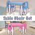 Dealwelove AB Colourful Table Chair Study Learning Set (Blue - Pink)