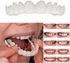 Upper&Lower Denture Instant Smile Comfort Fit Flex Cosmetic Teeth Denture Teeth Top Cosmetic Veneer