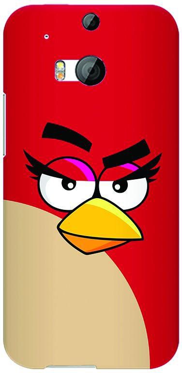 Stylizedd HTC One M8 Slim Snap Case Cover Matte Finish - Girl Red - Angry Birds